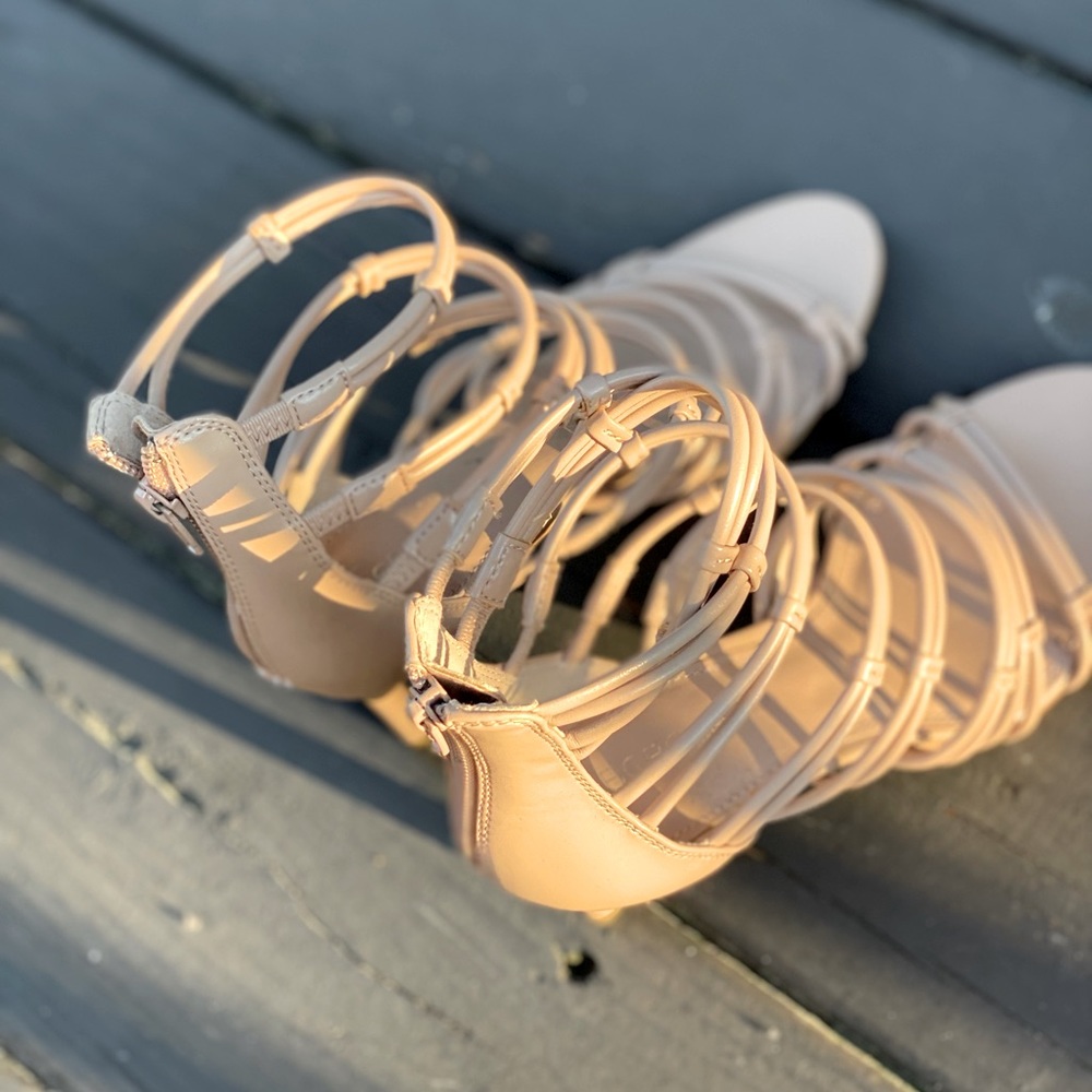 Nude lovely sandals